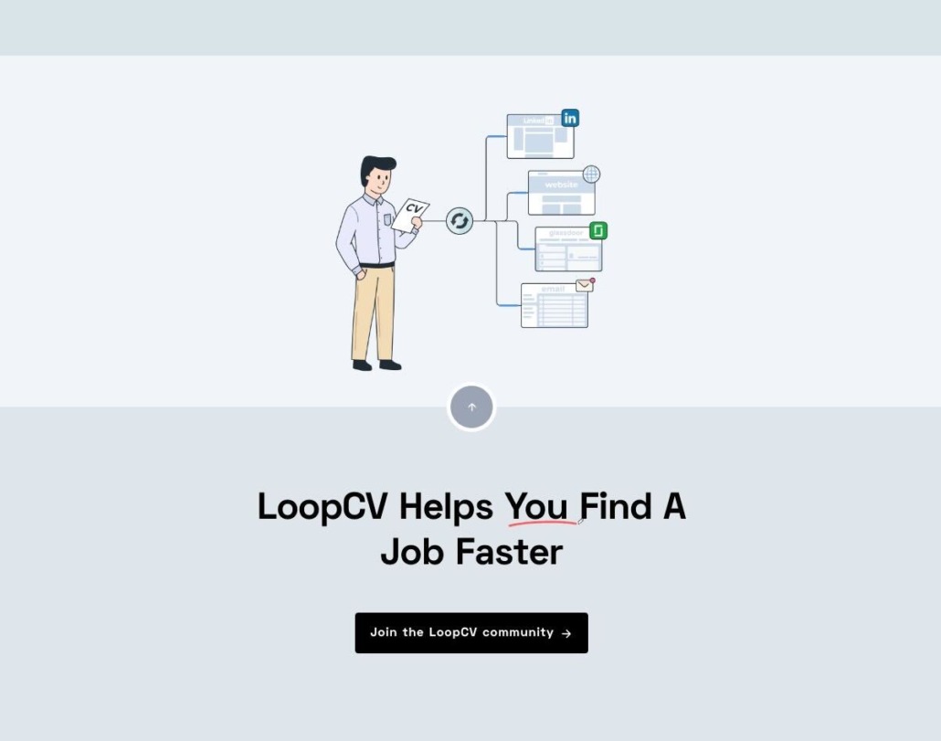 community news; Loopcv platform; new job-seeking platform; find a job; work opportunities for coworkers